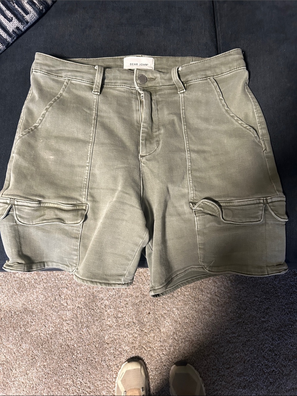 Dear John ladies Ruthie army green cargo shorts 30